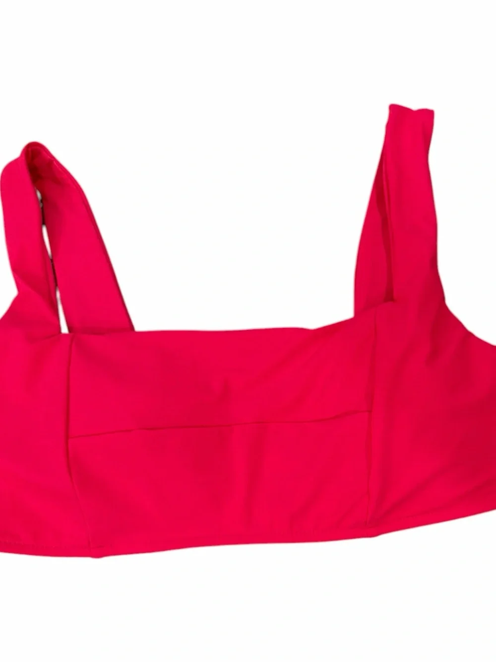 NWT Bondi Born Lola Bikini Sculpture Top Azalea Pink Size L